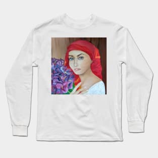 The Girl with Irises Long Sleeve T-Shirt